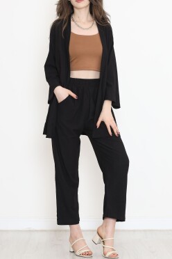 Kimono Takım Siyah - 12176.1254. - 1
