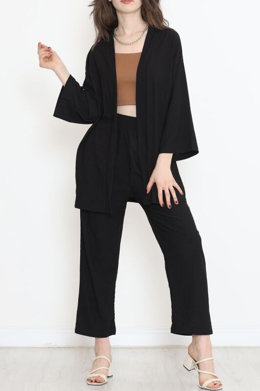 Kimono Takım Siyah - 12176.1254. - 5