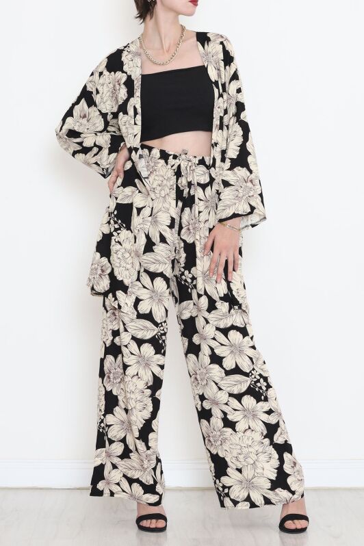 Kimono Takım Siyahbej - 10553.1095. - 1