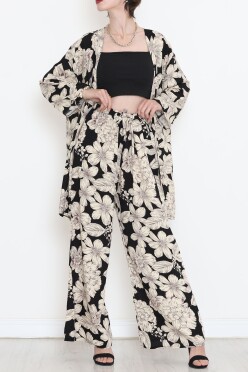 Kimono Takım Siyahbej - 10553.1095. - 2