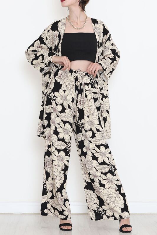 Kimono Takım Siyahbej - 10553.1095. - 2