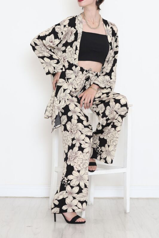 Kimono Takım Siyahbej - 10553.1095. - 4