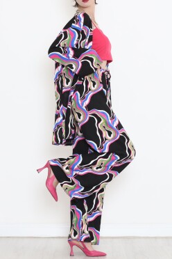 Kimono Takım Siyahfuşya - 10553.1095. - 3