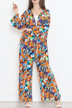 Kimono Takım Turuncumavi - 10553.1095. - 2
