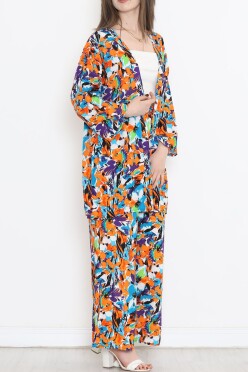 Kimono Takım Turuncumavi - 10553.1095. - 4