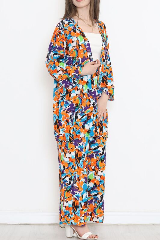 Kimono Takım Turuncumavi - 10553.1095. - 4