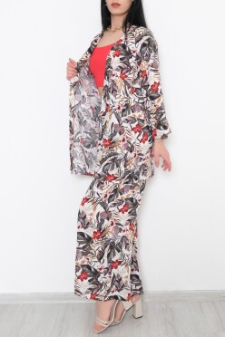 Kimono Takım Yeşilçiçekli - 10553.1095. - 1