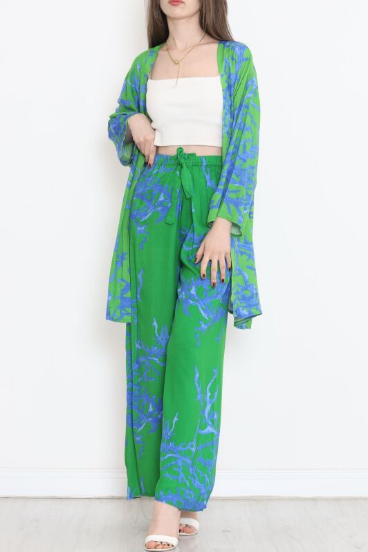 Kimono Takım Yeşilmavi - 10553.1095. - 3