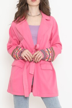 Kolu Nakışlı Ceket Pembe - 2363.1367. - 5