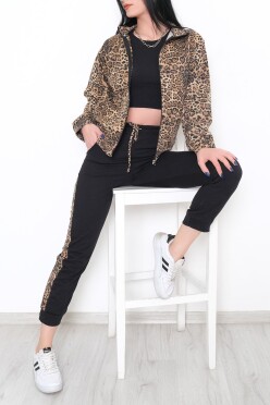 Leopar Fermuarlı Takım Siyah - 10449.5238. - 3