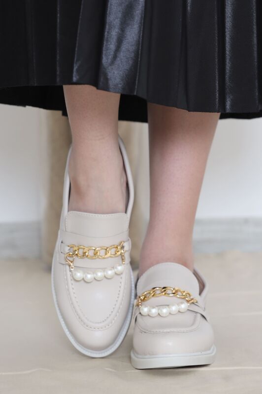 Loafer Ayakkabı Bej - 15129.1778. - 1