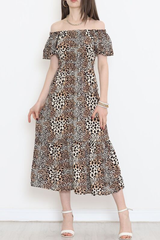 Madonna Yaka Elbise Leopar - 152335.701. - 1