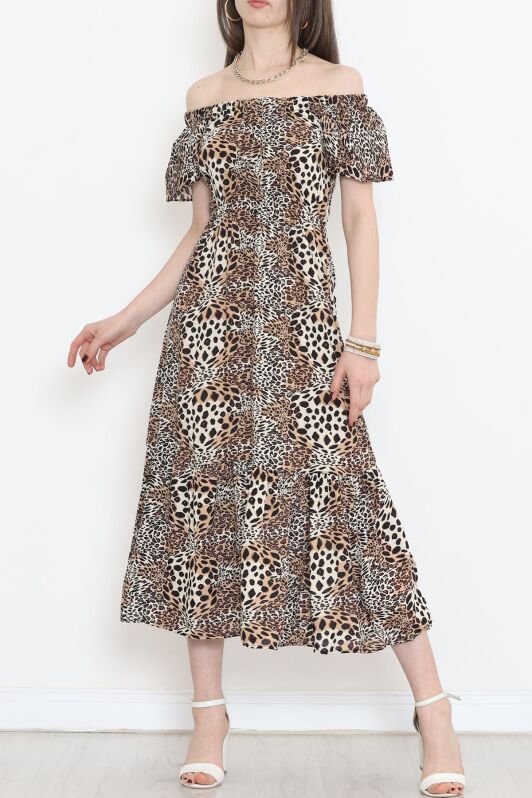 Madonna Yaka Elbise Leopar - 152335.701. - 4