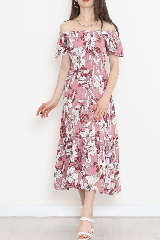 Madonna Yaka Elbise Pembe - 152335.701. - 1