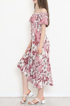 Madonna Yaka Elbise Pembe - 152335.701. - 3