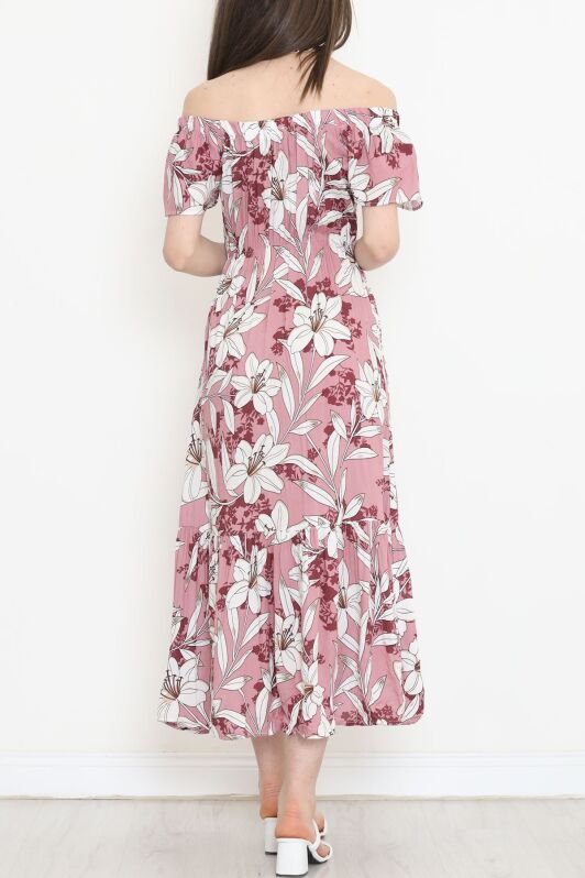 Madonna Yaka Elbise Pembe - 152335.701. - 4