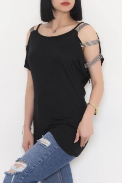 Omuz Dekolteli Bluz Siyah - 11273.599. - 3