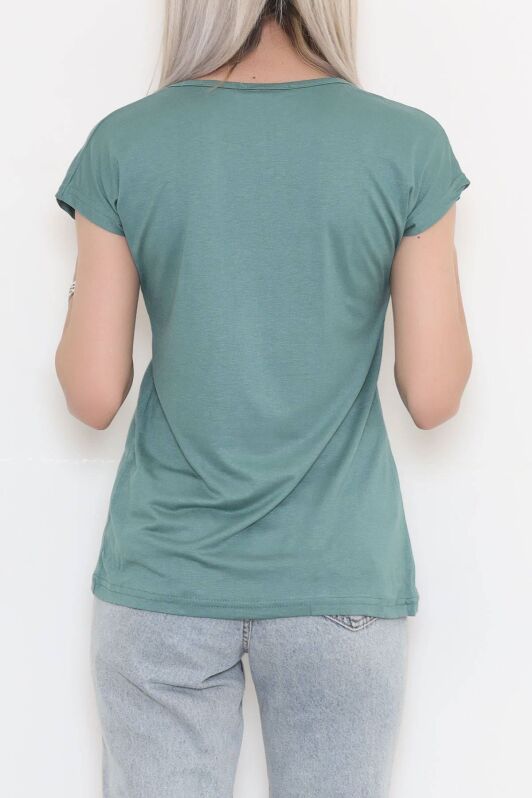 Önü Pullu Bluz Koyumint - 11363.599. - 5