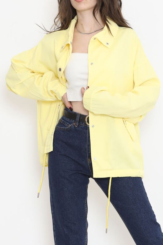 Oversize Ceket Sarı - 2295.1367. - 2