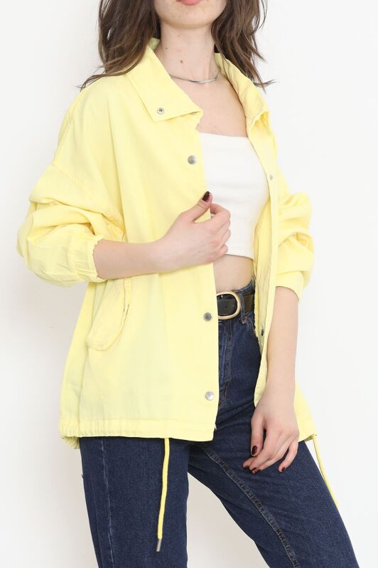 Oversize Ceket Sarı - 2295.1367. - 3