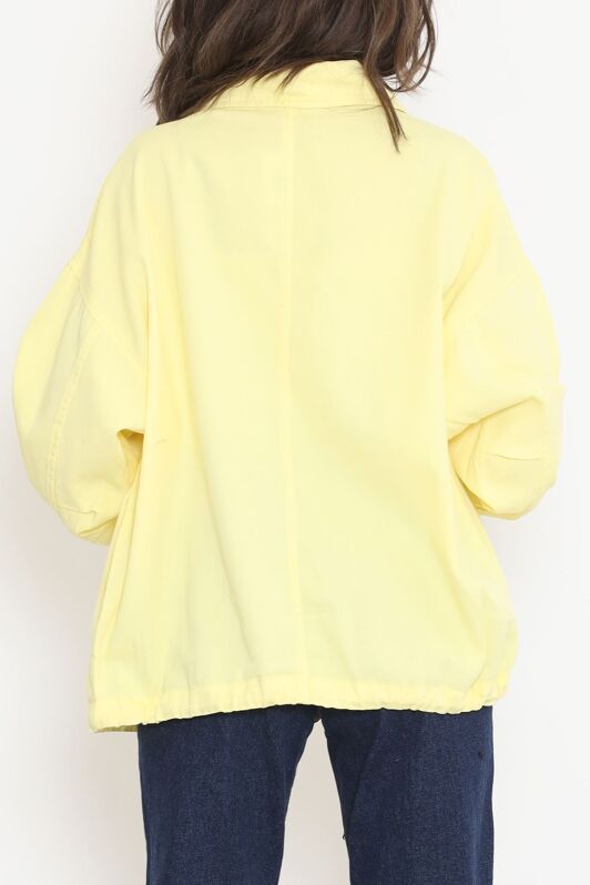 Oversize Ceket Sarı - 2295.1367. - 5