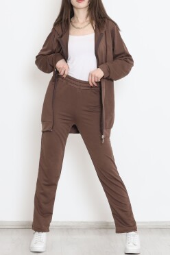 Oversize Fermuarlı Takım Acıkahve - 12620.5238. - 2