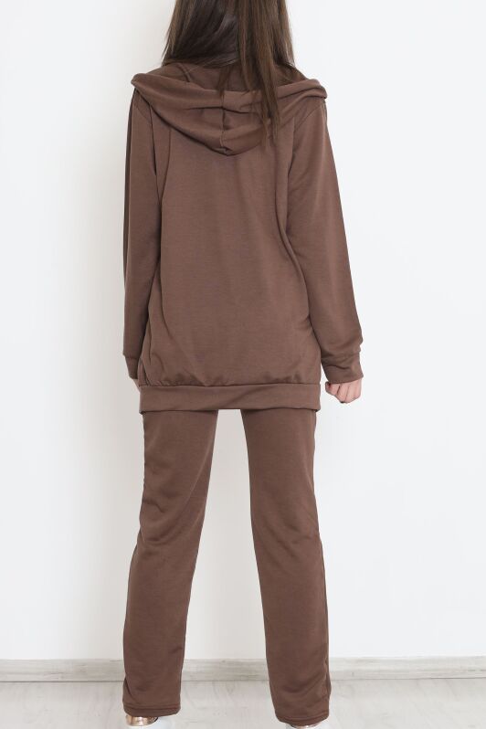 Oversize Fermuarlı Takım Acıkahve - 12620.5238. - 5