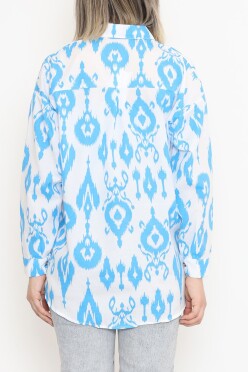 Oversize Gömlek Beyazmavi - 17151.701. - 5