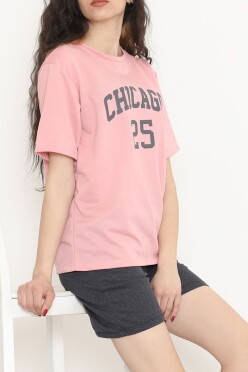 Oversize Şortlu Takım Füme - 12630.5238. - 2