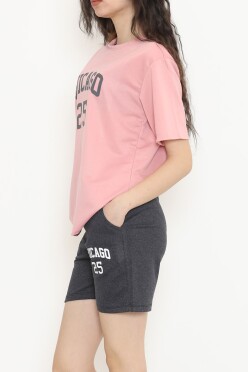 Oversize Şortlu Takım Füme - 12630.5238. - 3