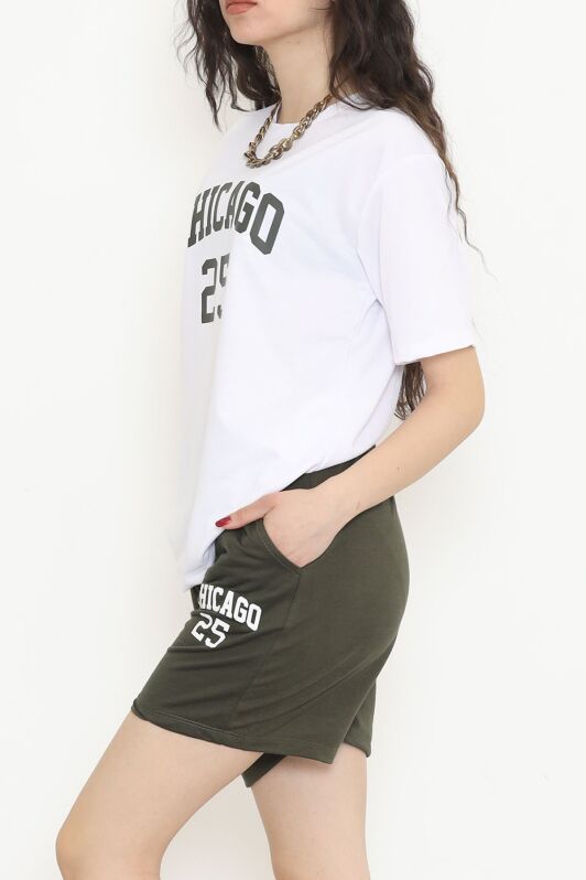 Oversize Şortlu Takım Koyuhaki - 12630.5238. - 4