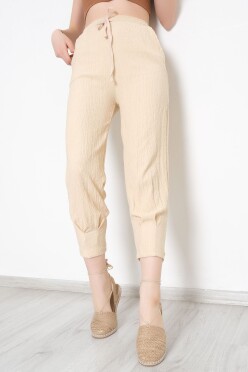 Paça Dikişli Pantolon Bej - 6699.1254. - 5