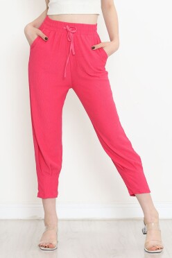 Paça Dikişli Pantolon Fuşya - 6699.1254. - 1