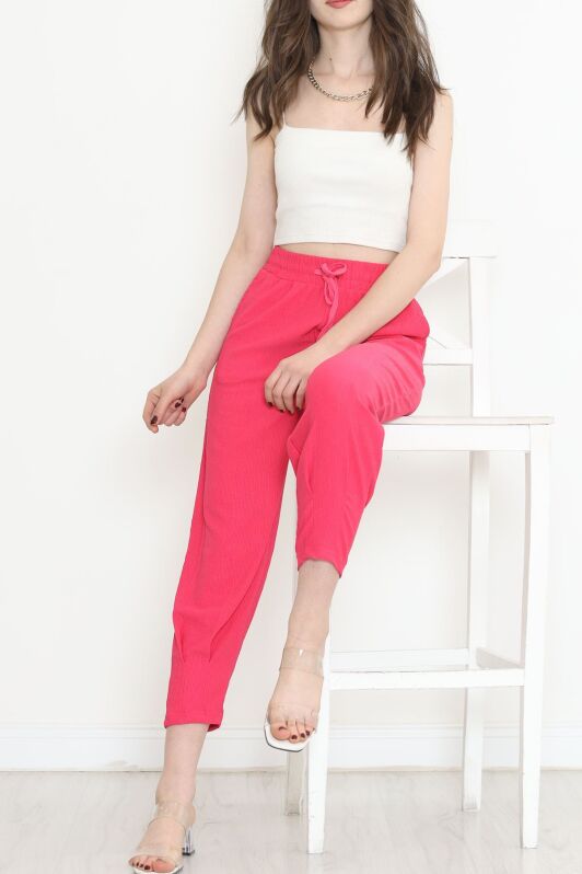 Paça Dikişli Pantolon Fuşya - 6699.1254. - 4
