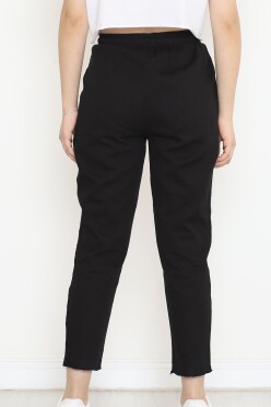 Paça Püsküllü Gabardin Pantolon Siyah - 15217.1779. - 4