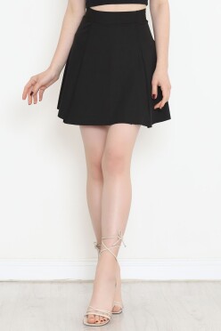 Pileli Mini Etek Siyah - 16583.1005. - 1