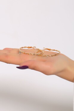 Pirinç Halka Küpe Gold - 17213.1805. - 2