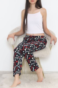 Polar Pijama Altı Siyahkalpli - 11858.1048. - 1