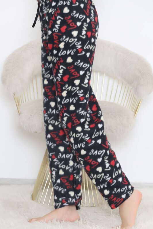 Polar Pijama Altı Siyahkalpli - 11858.1048. - 2