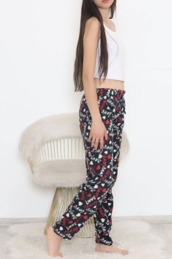 Polar Pijama Altı Siyahkalpli - 11858.1048. - 3
