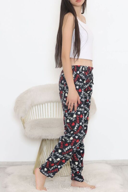 Polar Pijama Altı Siyahkalpli - 11858.1048. - 3