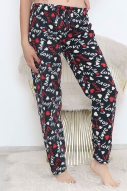 Polar Pijama Altı Siyahkalpli - 11858.1048. - 4