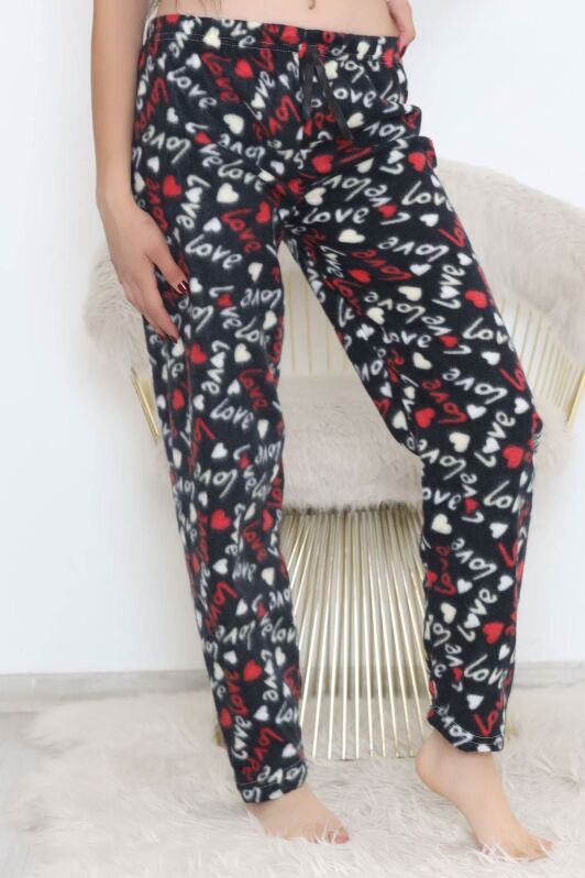 Polar Pijama Altı Siyahkalpli - 11858.1048. - 4