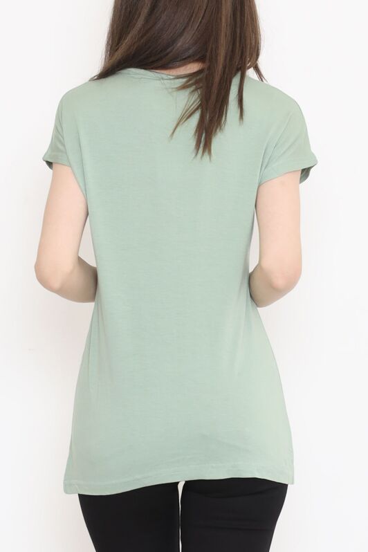 Pul Detaylı Bluz Mint - 17141.599. - 5