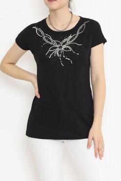 Pul Detaylı Bluz Siyah - 17141.599. - 1
