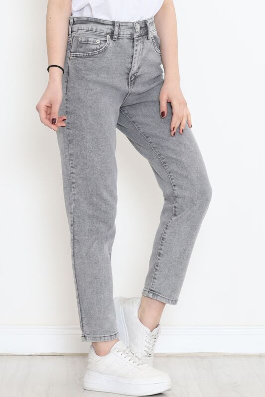 Süper Likra Kot Pantolon Açıkgri - 473737.1431. - 2