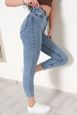 Süper Likra Kot Pantolon Buzmavi5 - 9815.1431. - 3