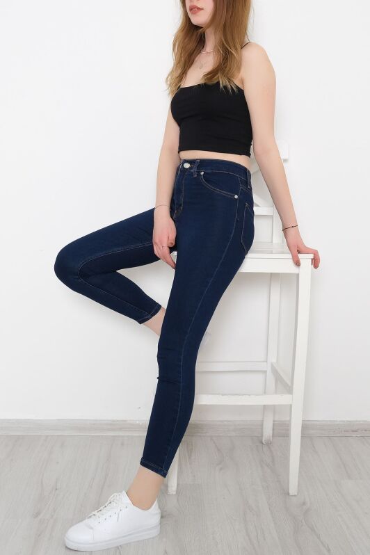 Süper Likra Kot Pantolon Koyumavi5 - 9815.1431. - 3