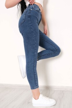 Süper Likra Kot Pantolon Mavi4 - 9815.1431. - 3