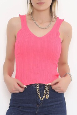 Triko V Yaka Atlet Neonpembe - 11742.1019. - 2